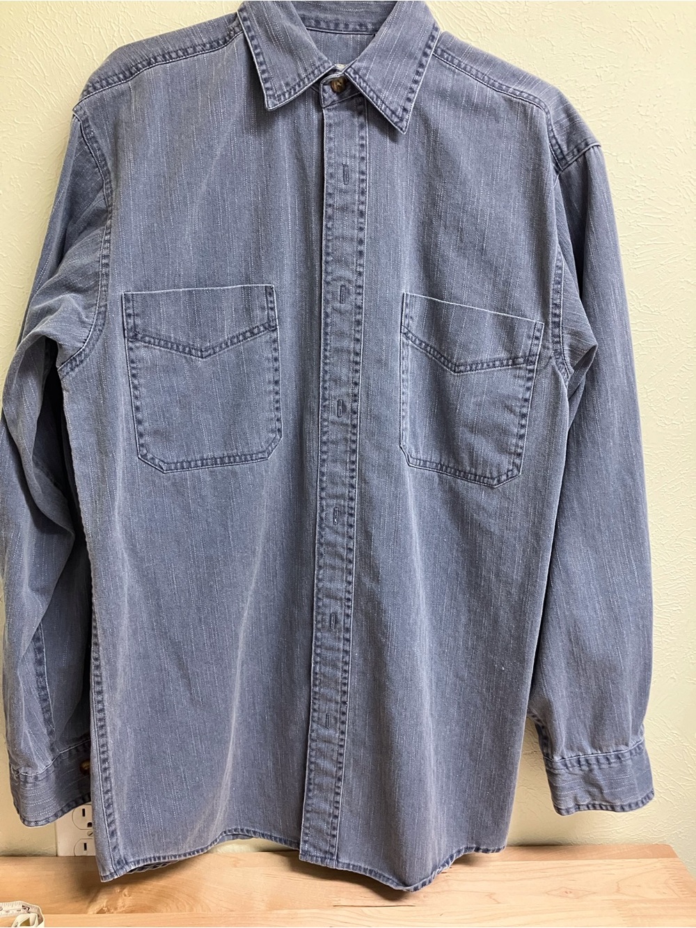 Wolverine Men's Denim Shirt Jacket in Faded Blue